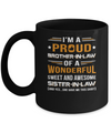 Gift Brother-In-Law From Sister-In-Law I'm A Proud Brother-In-Law Of Awesome Sister-In-Law Mug Coffee Mug | Teecentury.com