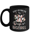 Easily Distracted By Dogs And Baseball Mug Coffee Mug | Teecentury.com