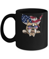 Funny Patriot Bulldog Dog 4Th Of July American Flag Mug Coffee Mug | Teecentury.com