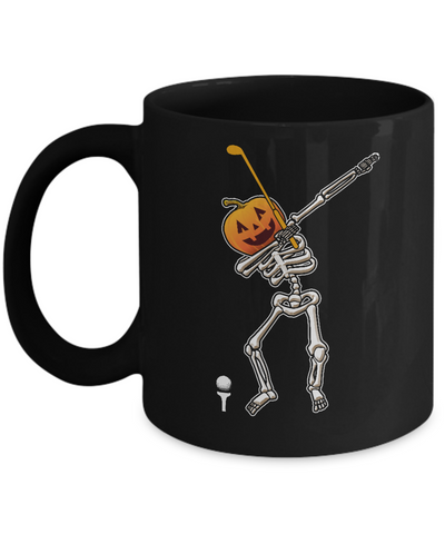 Halloween Dabbing Skeleton Golf Mug Coffee Mug | Teecentury.com