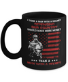 Veteran I Think A Man With A Helmet Defending Our Country Mug Coffee Mug | Teecentury.com