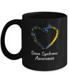 Butterfly Believe Down Syndrome Awareness Ribbon Gifts Mug Coffee Mug | Teecentury.com