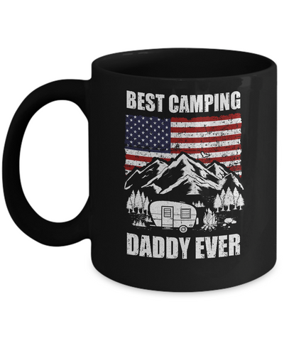 Best Camping Daddy Ever Usa Flag Father's Day Gift Mug Coffee Mug | Teecentury.com