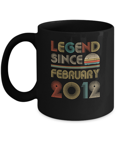 Legend Since February 2012 Vintage 10th Birthday Gifts Mug Coffee Mug | Teecentury.com