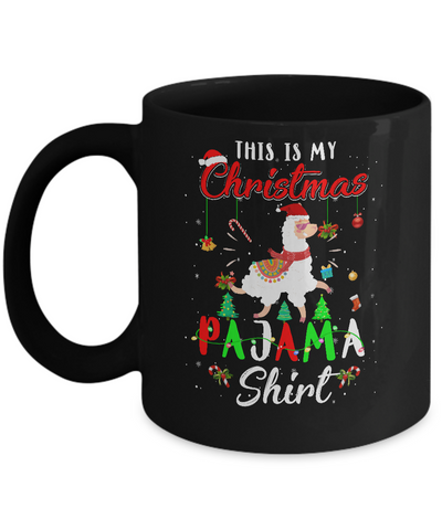 This Is My Christmas Pajama Llama Christmas Gifts Mug Coffee Mug | Teecentury.com