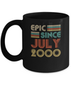 Epic Since July 2000 Vintage 22th Birthday Gifts Mug Coffee Mug | Teecentury.com