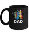 LGBT Pride Lesbian Gay Proud Dad Unicorn Mug Coffee Mug | Teecentury.com