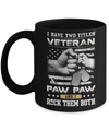 I Have Two Titles Veteran And Paw Paw Mug Coffee Mug | Teecentury.com