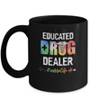 Educated Drug Dealer Funny Nursing Nurse Gift Heart Beat Mug Coffee Mug | Teecentury.com