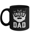 Inked Dad Bearded Man Tattooed Tattoos Fathers Day Mug Coffee Mug | Teecentury.com