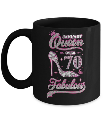January Queen 70 And Fabulous 1952 70th Years Old Birthday Mug Coffee Mug | Teecentury.com