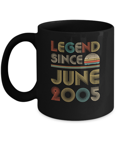 Legend Since June 2005 Vintage 17th Birthday Gifts Mug Coffee Mug | Teecentury.com