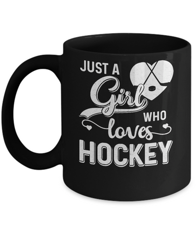 Just A Girl Who Loves Hockey Mug Coffee Mug | Teecentury.com