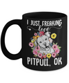 Dog I Just Freaking Love Pit bull Mug Coffee Mug | Teecentury.com