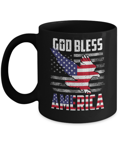 Patriotic God Bless America Flag Eagle 4Th Of July Mug Coffee Mug | Teecentury.com