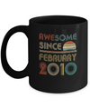 Awesome Since February 2010 Vintage 12th Birthday Gifts Mug Coffee Mug | Teecentury.com