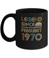 Legend Since February 1970 Vintage 52th Birthday Gifts Mug Coffee Mug | Teecentury.com