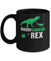 Funny Fathers Day Gift Daddysaurus Dinosaur Rex Mug Coffee Mug | Teecentury.com