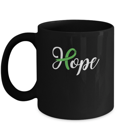Kidney Disease Liver Cancer Awareness Green Ribbon Hope Mug Coffee Mug | Teecentury.com