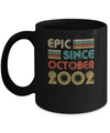 Epic Since October 2002 Vintage 20th Birthday Gifts Mug Coffee Mug | Teecentury.com