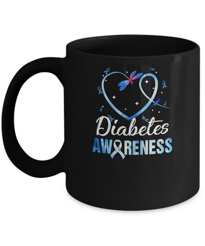 Dragonfly Diabetes Awareness Mug Coffee Mug | Teecentury.com