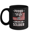 Proud Wife Of A Soldier Army Husband Veteran Mug Coffee Mug | Teecentury.com