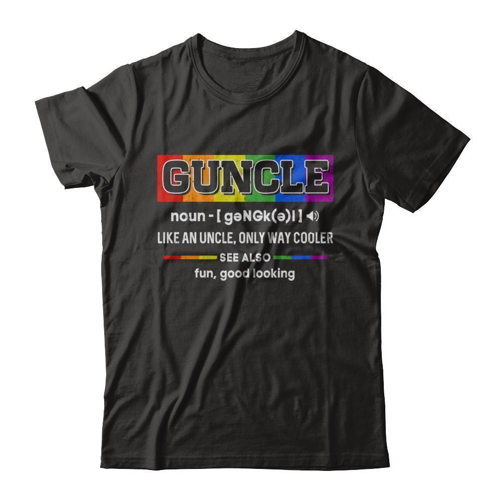 Guncle Gay Uncle Definition Lgbt Rainbow Pride T-Shirt & Hoodie | Teecentury.com