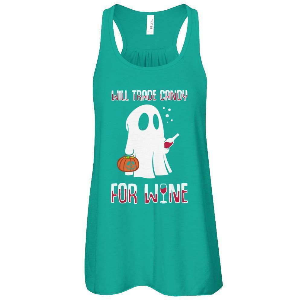 Will Trade Candy For Wine Lover Halloween T-Shirt & Tank Top | Teecentury.com